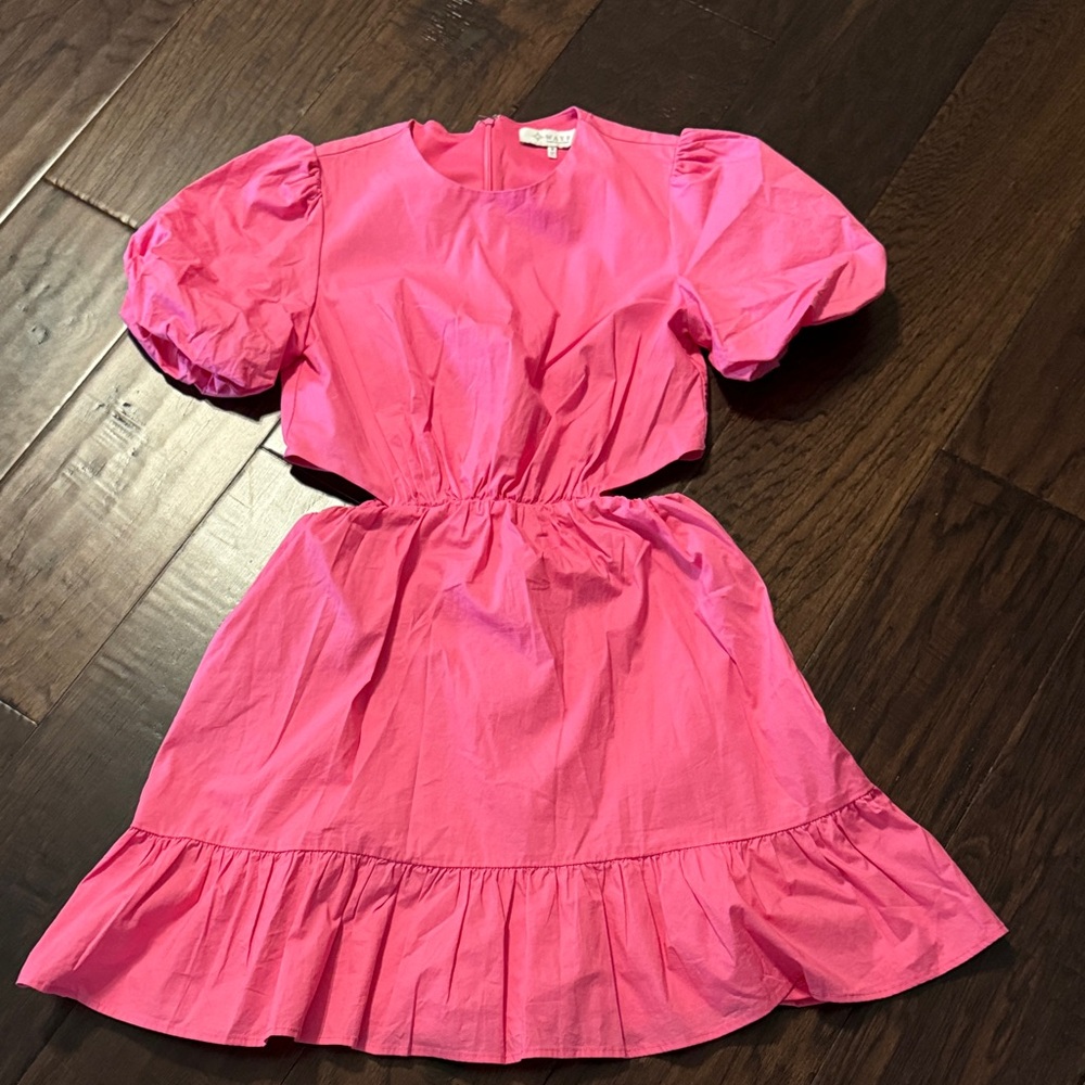 Wayf Bright Pink Kids Dress